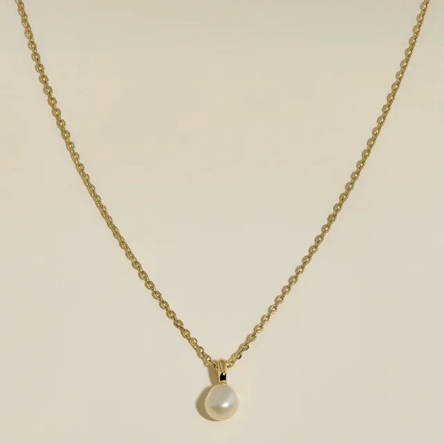 Astrid & Miyu Pearl Pendant collier perle doré