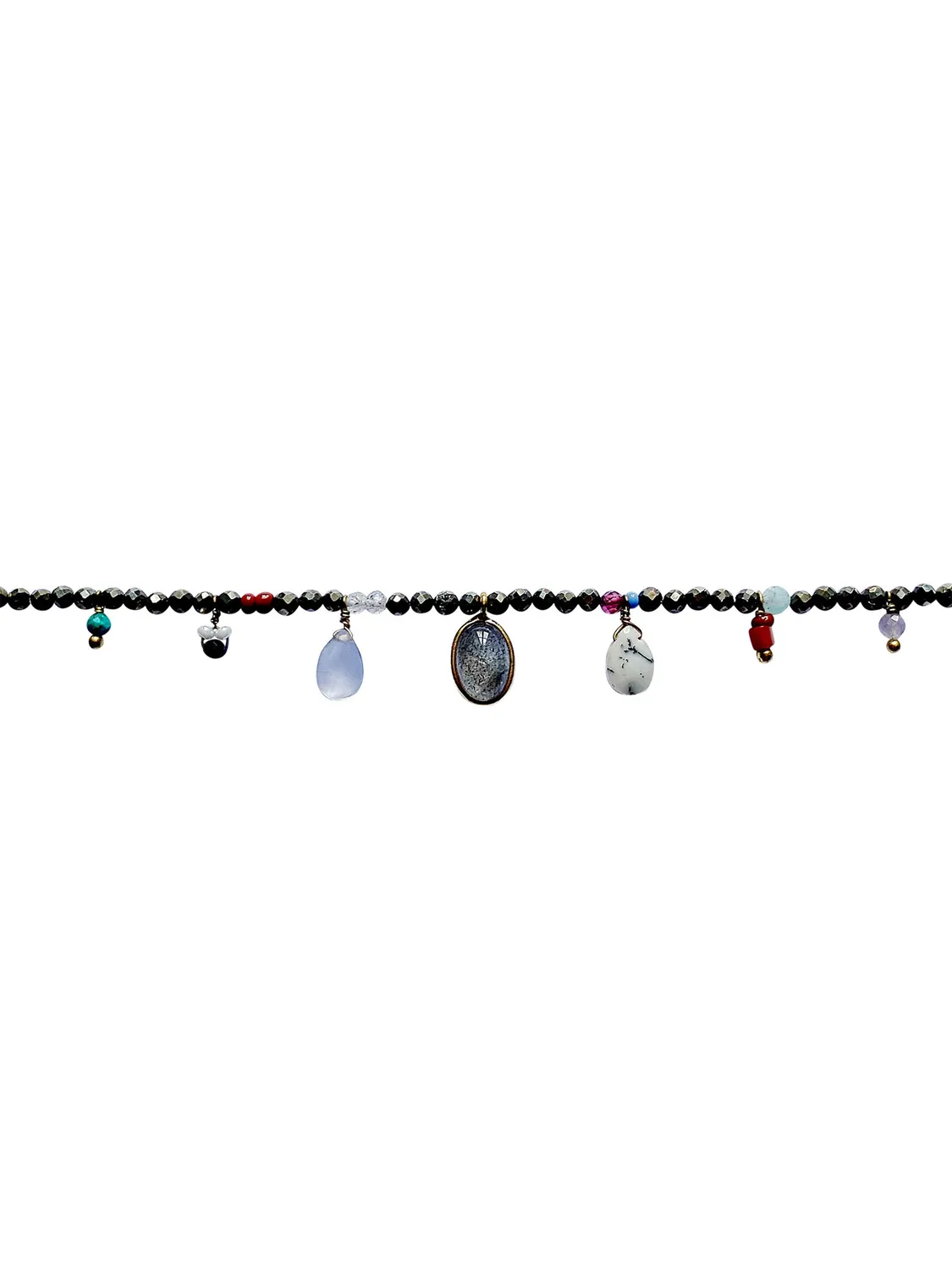 Le Fourbi de Capucine FDC157 bracelet pyrite calcédoine