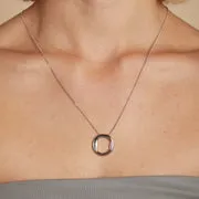 Astrid & Miyu O Initial Bold pendentif argent