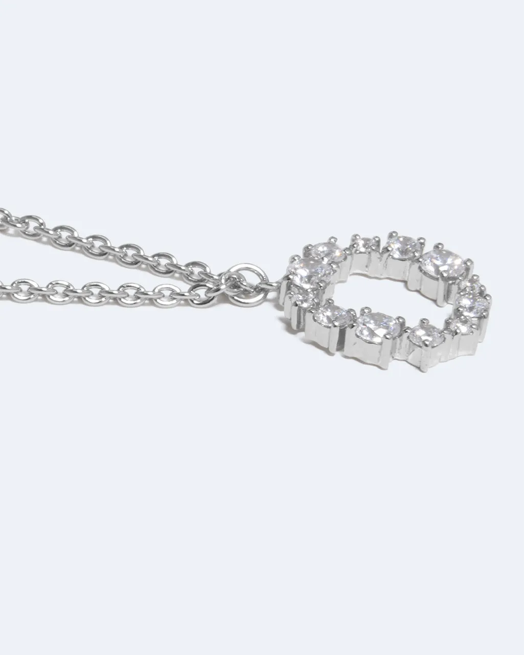 Completedworks Suburbs Glitchy O pendentif rhodié zirconia