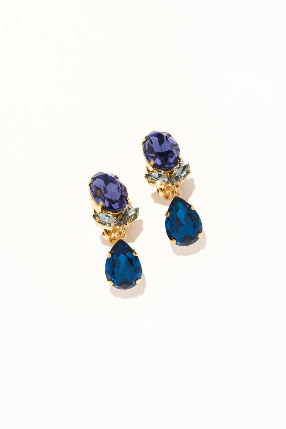 Philippe Ferrandis Paris by Night boucles clips bleues 4,5 cm