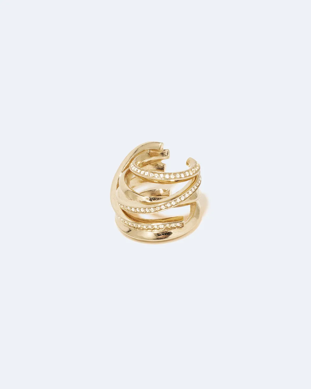 Completedworks Stratum III ear cuff vermeil topaze blanche