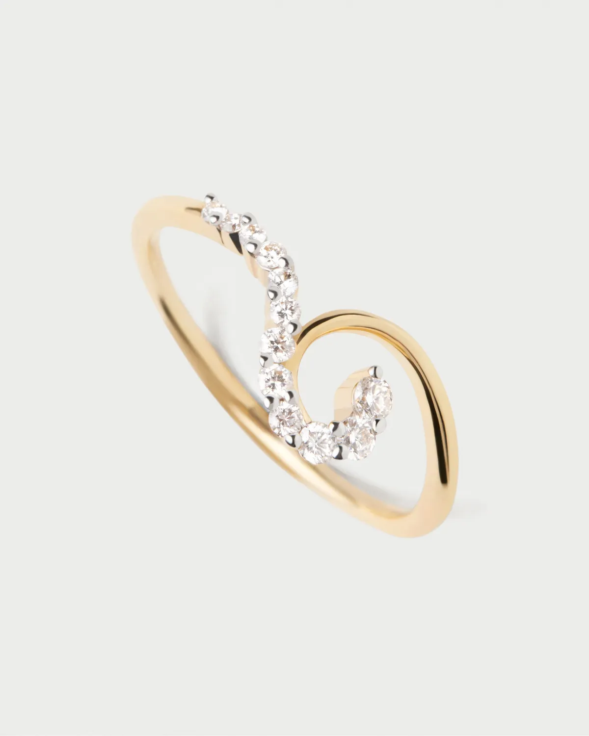 PDPAOLA Gaia bague or diamants 0,2 ct