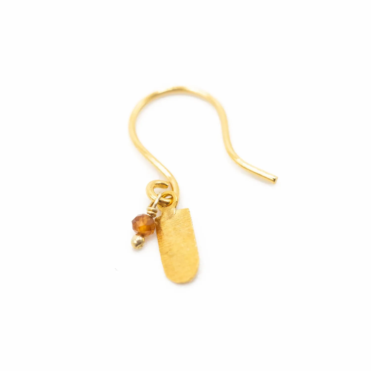 Le Fourbi de Capucine FDC28C boucles d’oreilles grenat orange