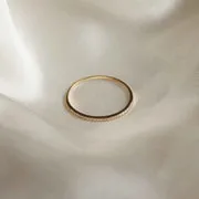 Astrid & Miyu Topaz Eternity bague topaze or massif