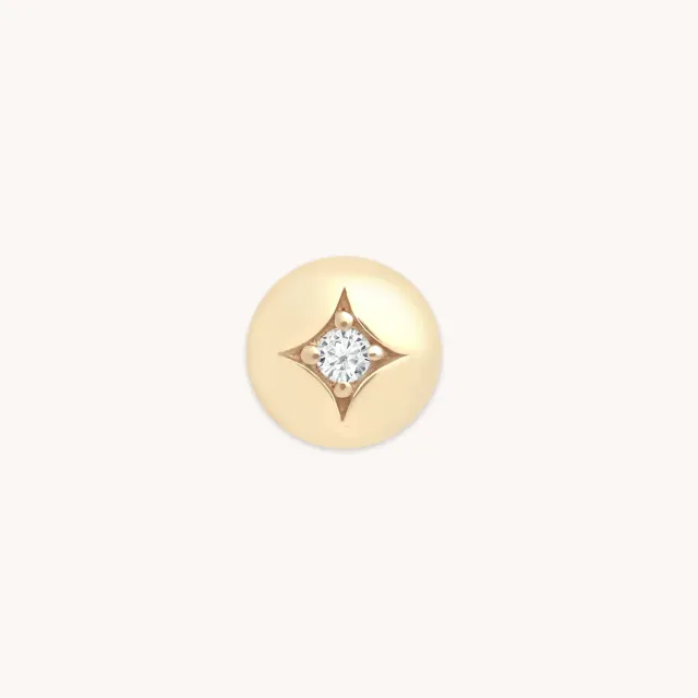 Astrid & Miyu Cosmic Click charm or 9 carats céleste