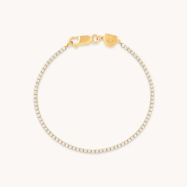 Astrid & Miyu Tennis Chain bracelet doré rivière
