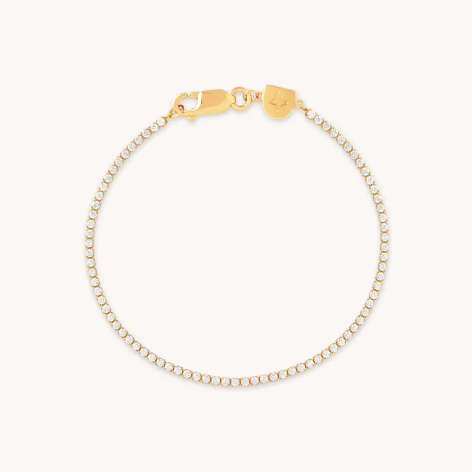 Astrid & Miyu Tennis Chain bracelet doré rivière
