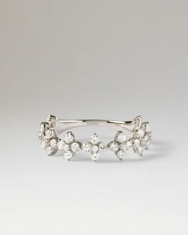 PDPAOLA Maggie bague or blanc diamants 1,04 ct