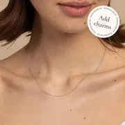 Astrid & Miyu Miyu Story Chain collier or blanc massif