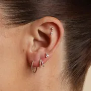 Astrid & Miyu Diamond Double Gem piercing or massif