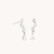 Astrid & Miyu Pear piercing diamant or blanc