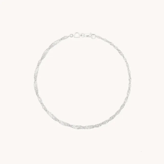 Astrid & Miyu Bold Astrid Story bracelet or blanc maillons