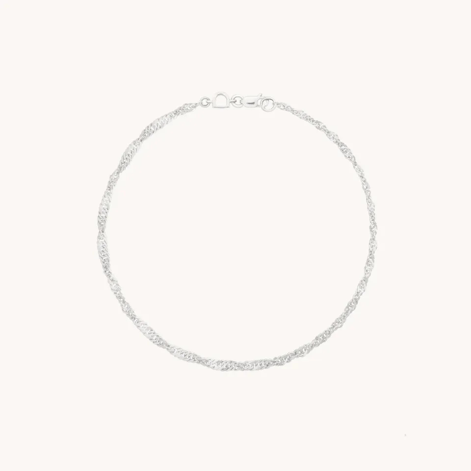 Astrid & Miyu Bold Astrid Story bracelet or blanc maillons