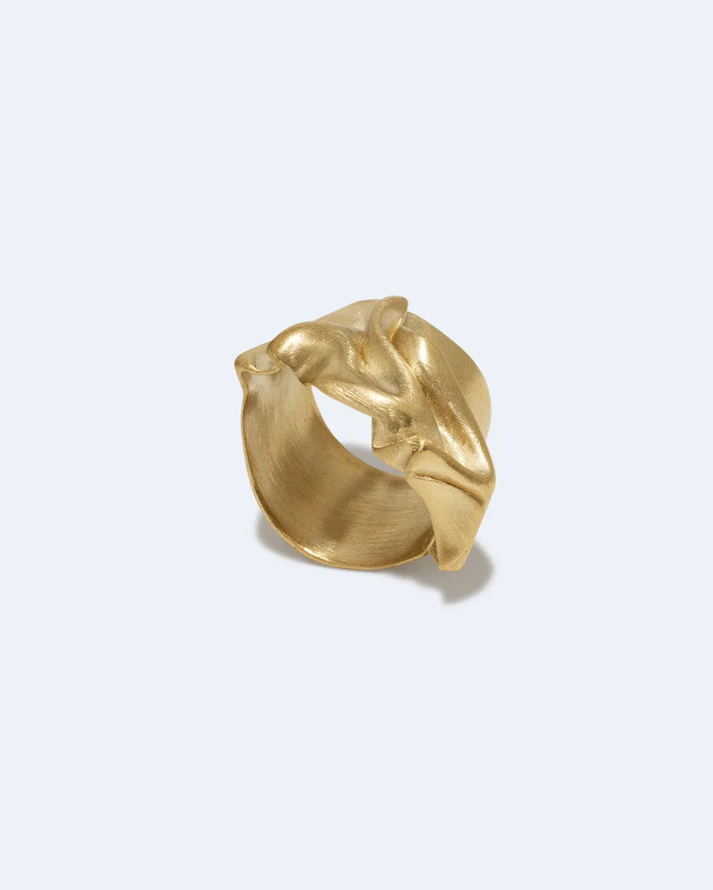 Completedworks Unruffled bague vermeil or taille L