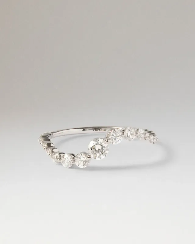 PDPAOLA Venus bague diamants or blanc 0,62 carat
