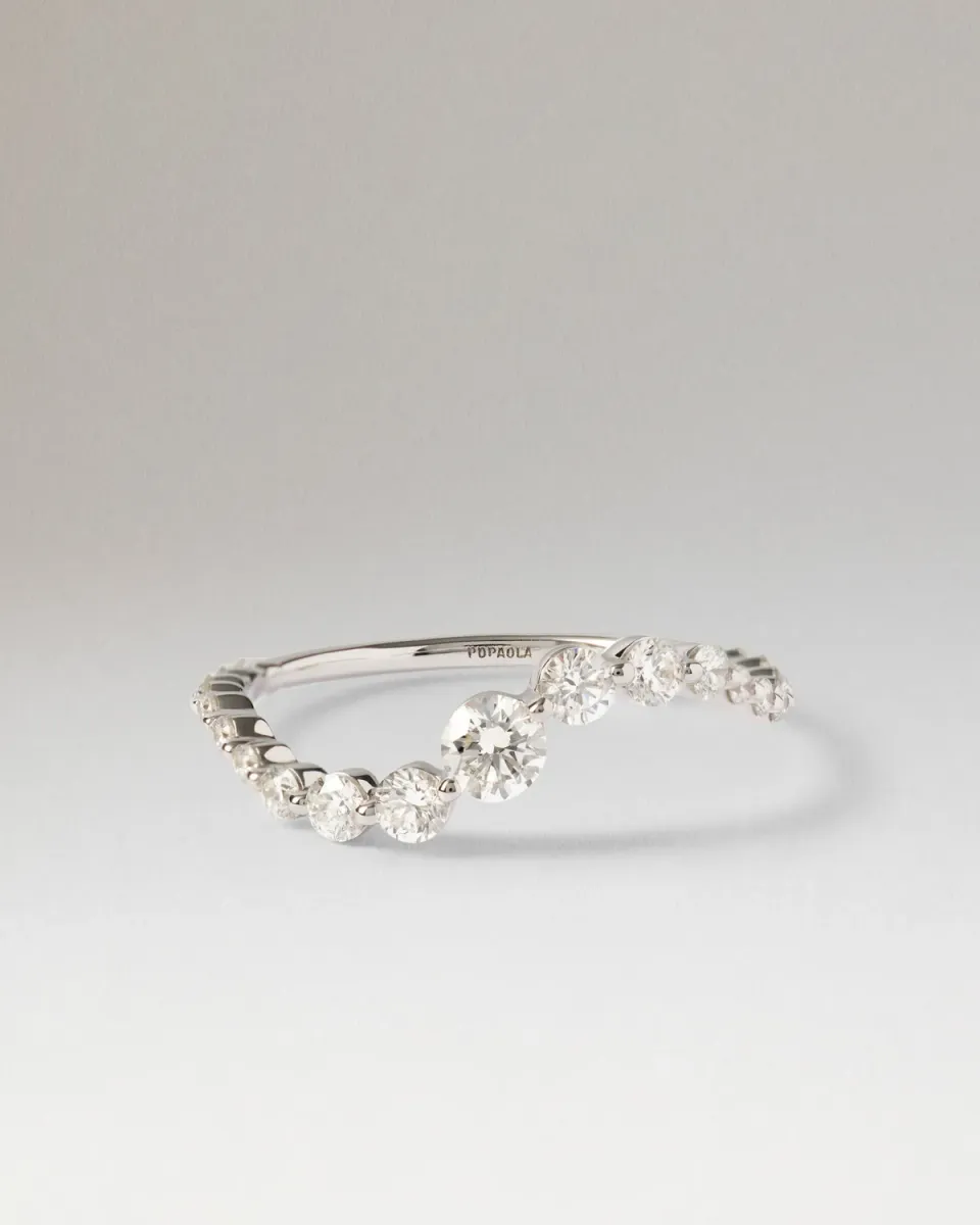 PDPAOLA Venus bague diamants or blanc 0,62 carat