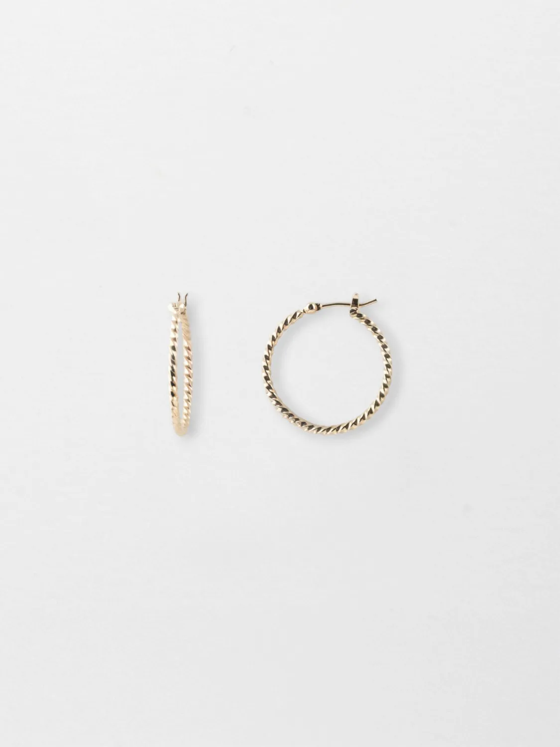 Nach Bijoux Mix and Match créoles torsadées boucle dorée
