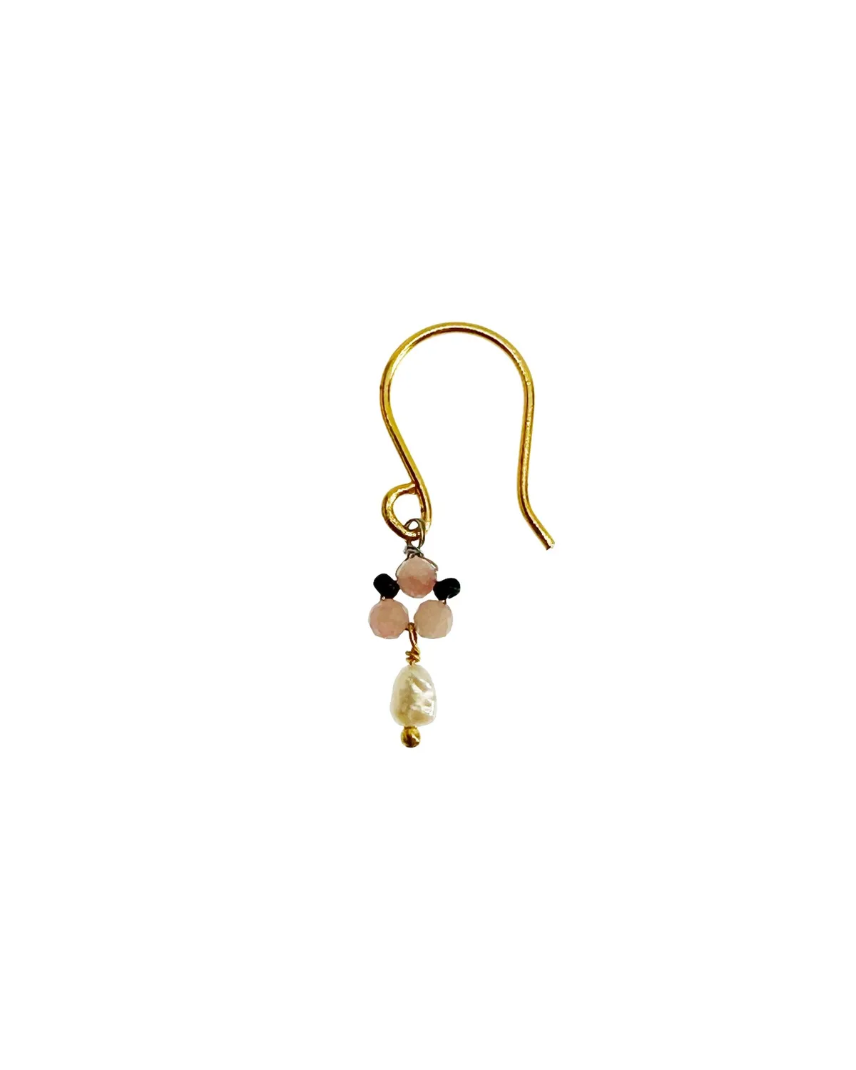Le Fourbi de Capucine D2 boucles d'oreilles asymétriques laiton doré