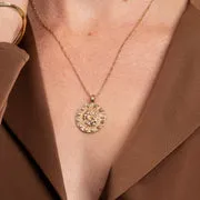 Astrid & Miyu Gemini Bold Zodiac collier pendentif doré