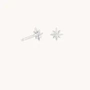 Astrid & Miyu Shooting Star boucles chaîne or blanc massif