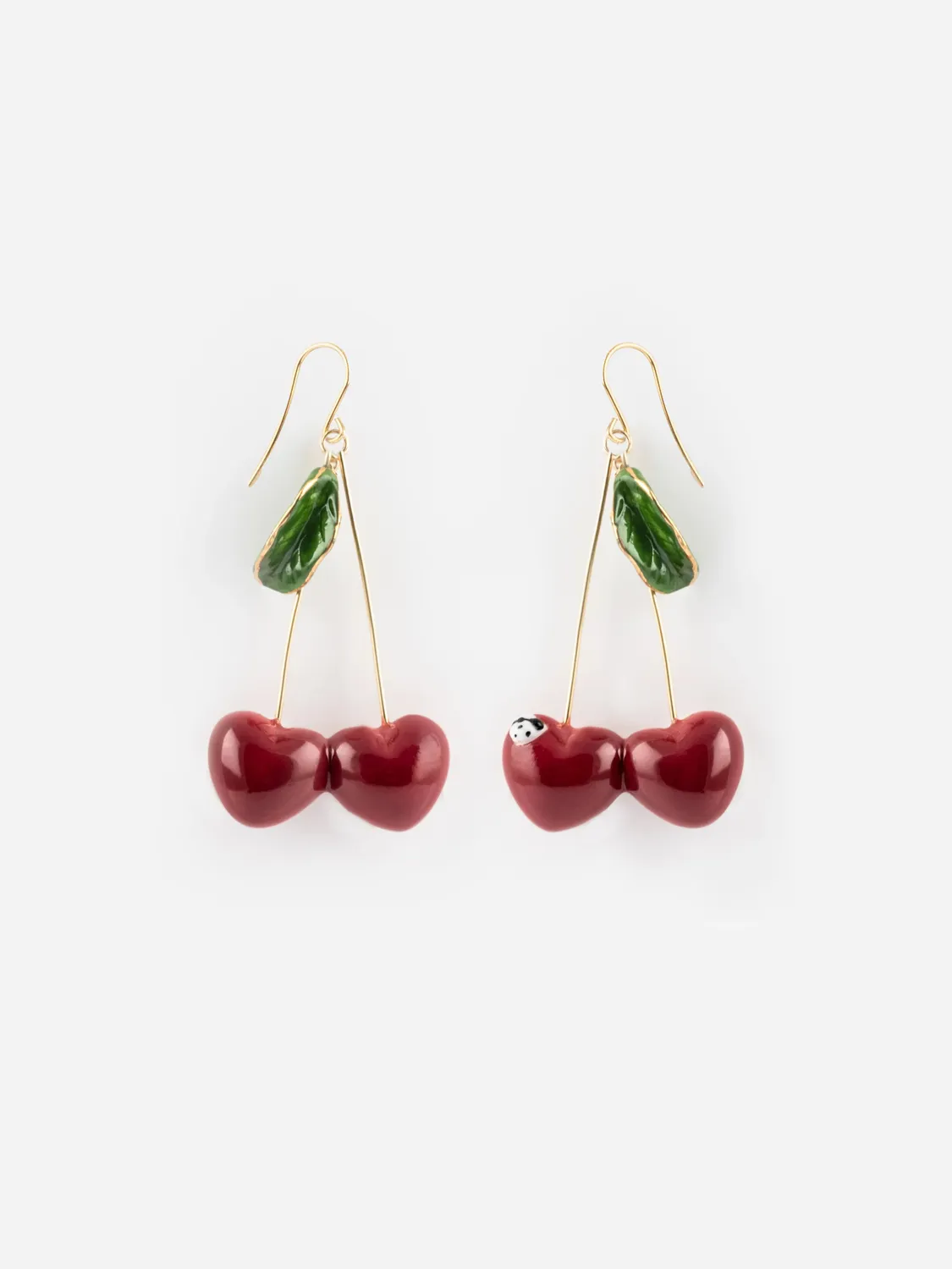 Nach Bijoux Cerises Chérie Cherry boucles d'oreilles pendantes 6 cm