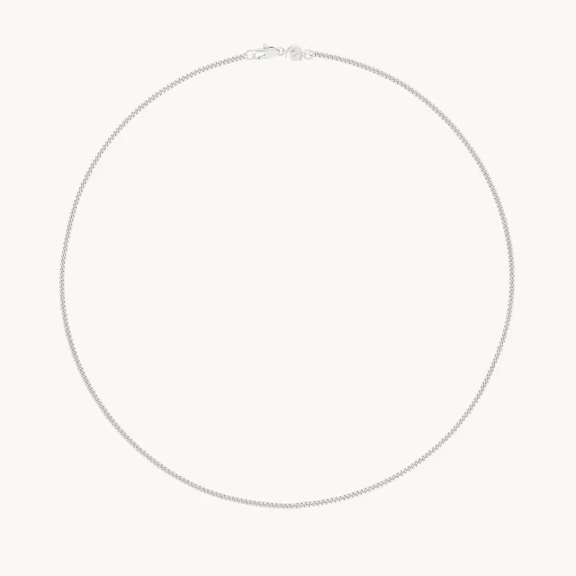 Astrid & Miyu Essential Curb Chain collier argent