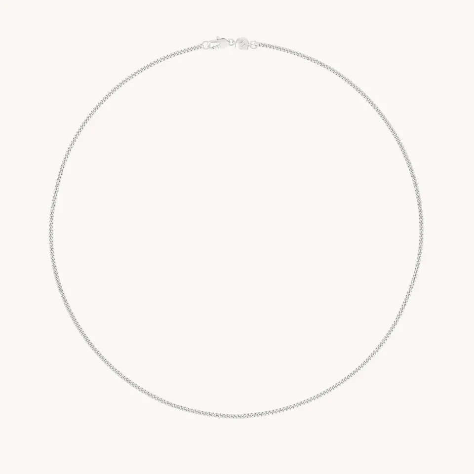 Astrid & Miyu Essential Curb Chain collier argent