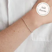 Astrid & Miyu Bold Astrid bracelet chaîne or blanc massif