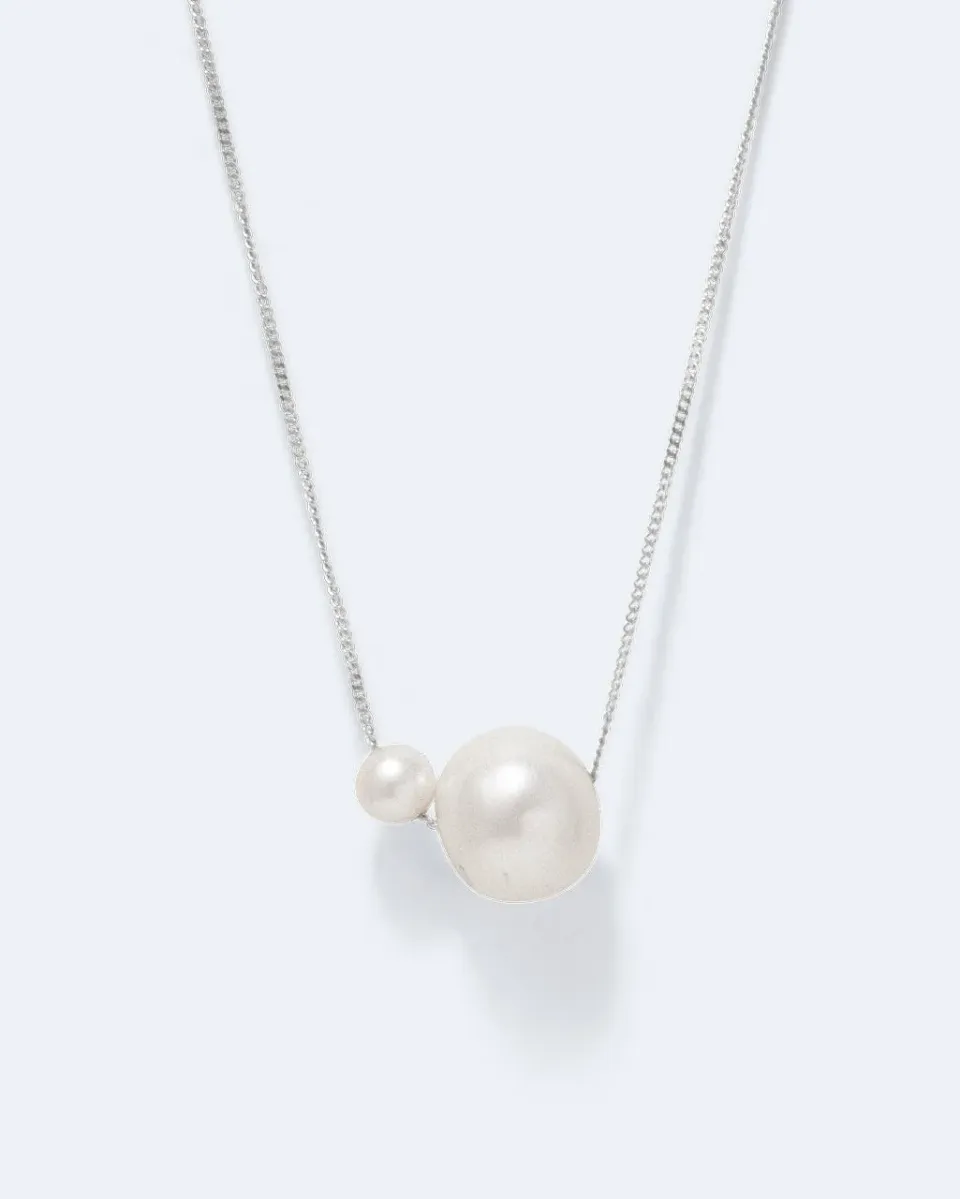 Completedworks One Blank Can Change the World collier perle argent