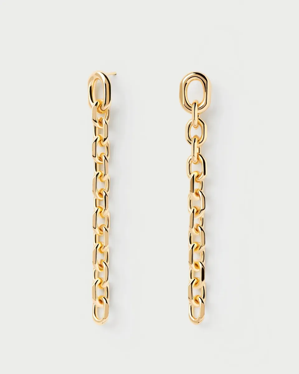 PDPAOLA Vesta boucles d’oreilles pendantes dorées