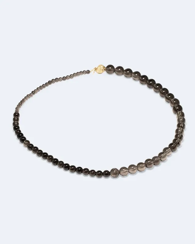 Completedworks Tidelands Collier quartz fumé vermeil doré