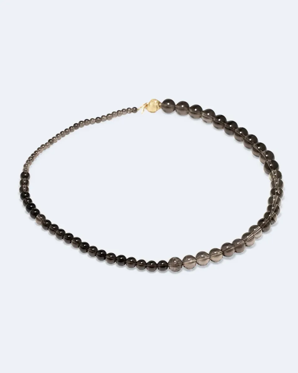 Completedworks Tidelands Collier quartz fumé vermeil doré