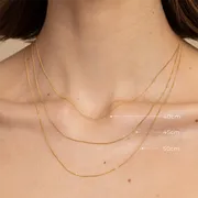 Astrid & Miyu Miyu Chain collier or massif chaîne