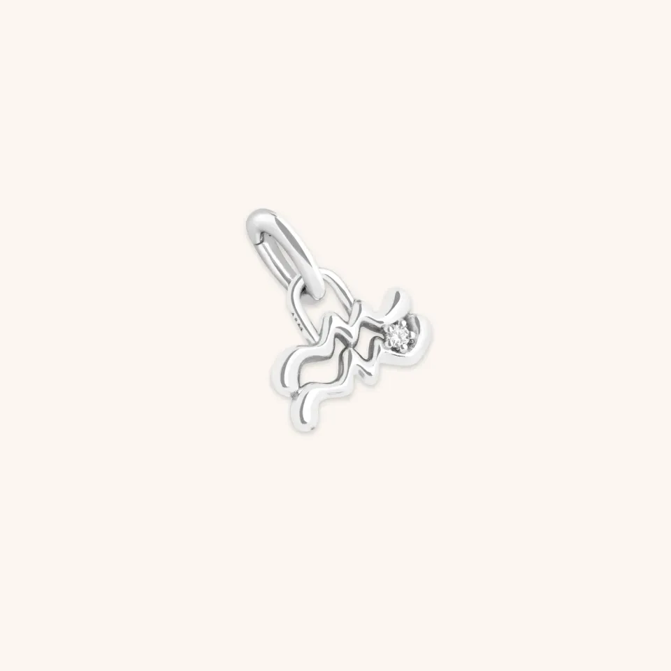 Astrid & Miyu Aquarius breloque Verseau argent