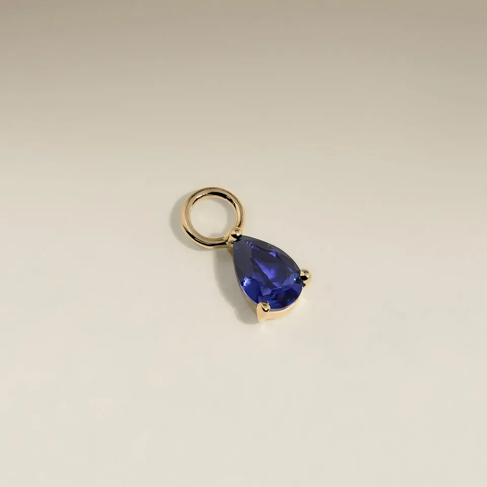 Astrid & Miyu Sapphire September charm oreille saphir