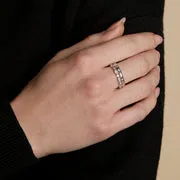 Astrid & Miyu Crystal Band set bagues argent cristal