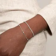 Astrid & Miyu Navette Crystal bracelet argent cristal