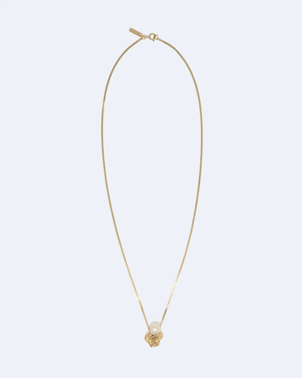 Completedworks Crumple Notsobig collier pendentif perle vermeil