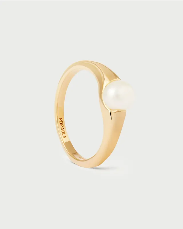 PDPAOLA La Perla Maris bague quartz blanc tailles 8-18