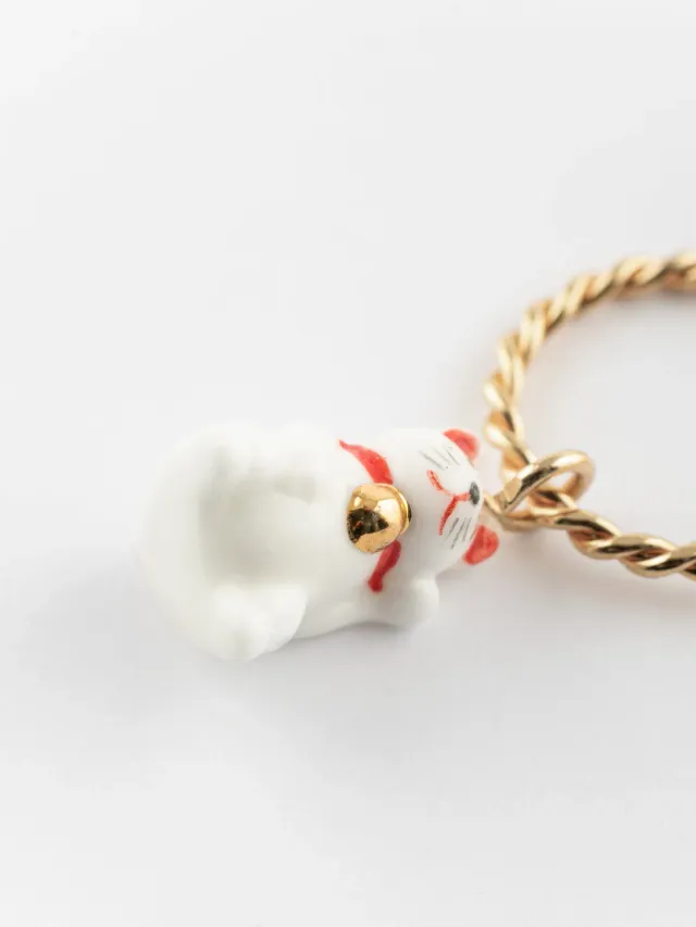 Nach Bijoux mini créole Maneki neko à l'unité