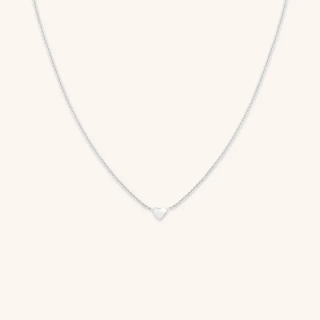 Astrid & Miyu Love Heart Charm collier argent cœur