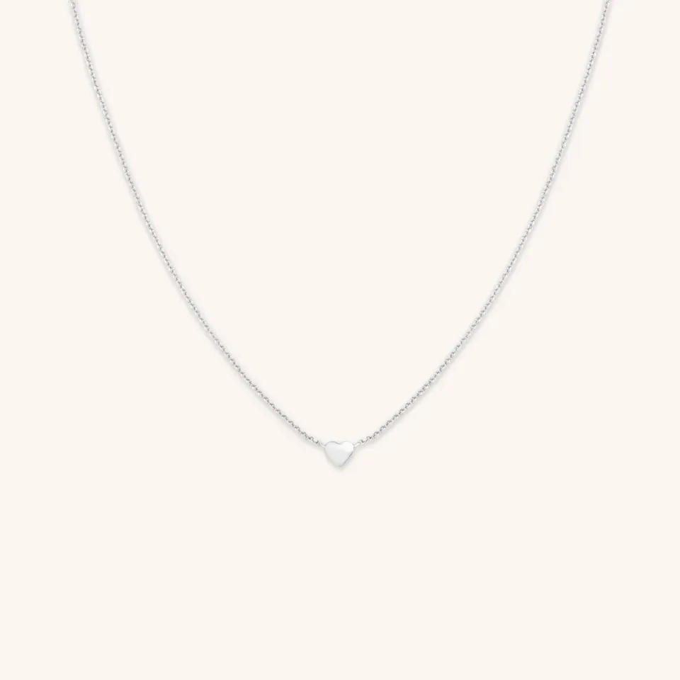 Astrid & Miyu Love Heart Charm collier argent cœur