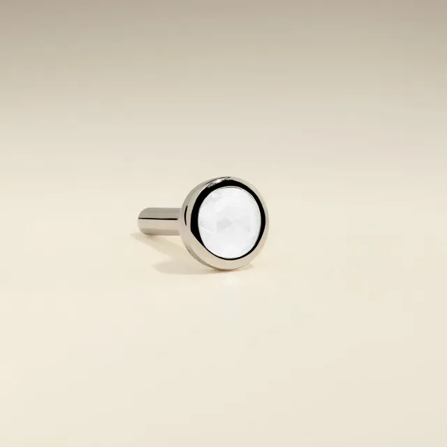 Astrid & Miyu Diamond Stackback Clou Or Blanc