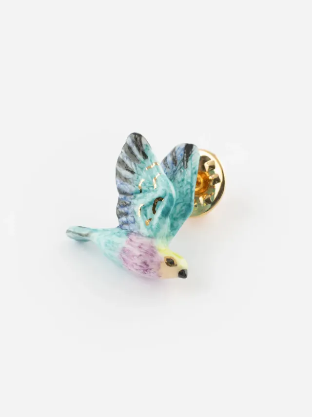 Nach Bijoux Rollier pin's oiseau porcelaine 2,3 cm