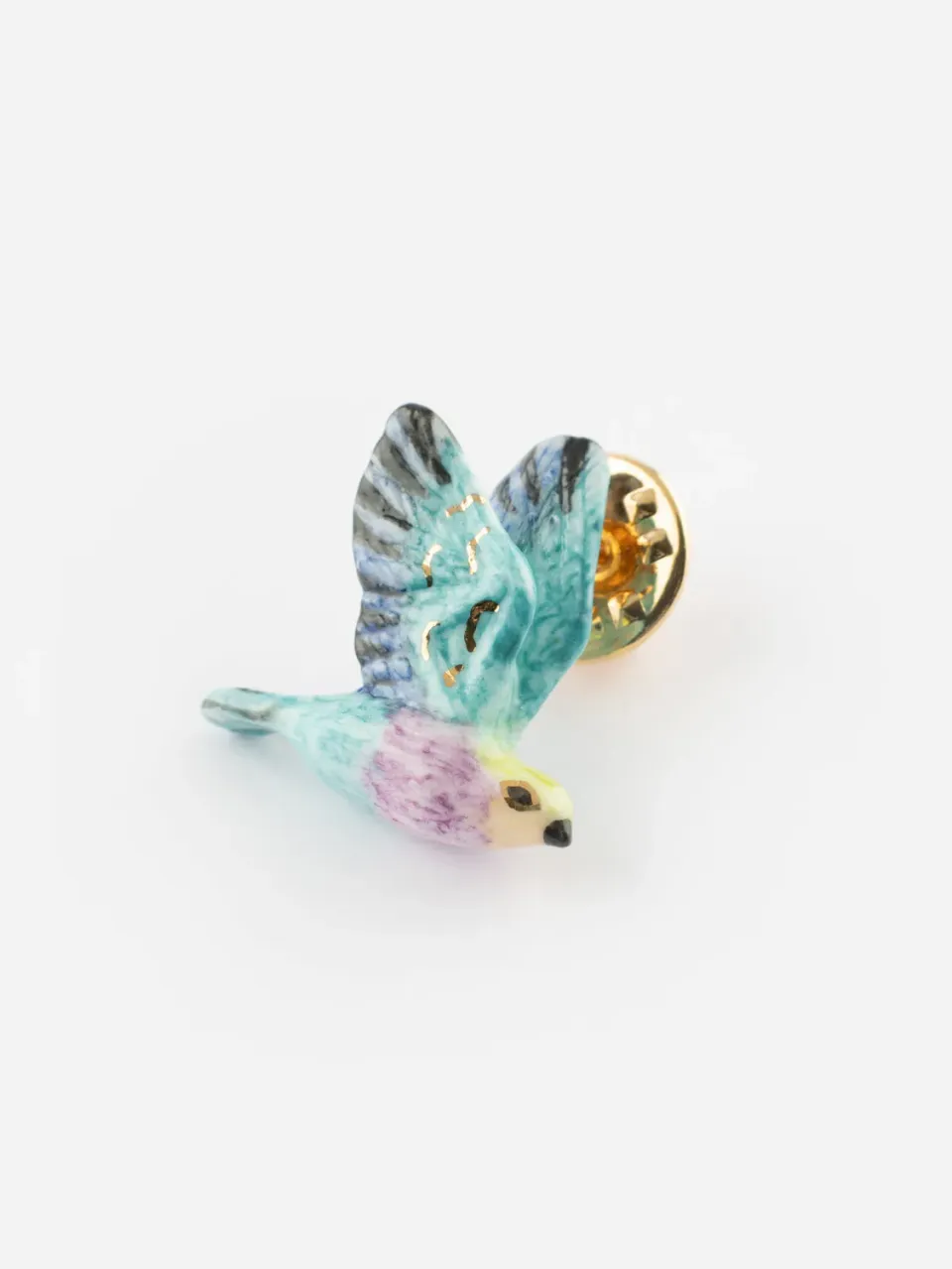 Nach Bijoux Rollier pin's oiseau porcelaine 2,3 cm