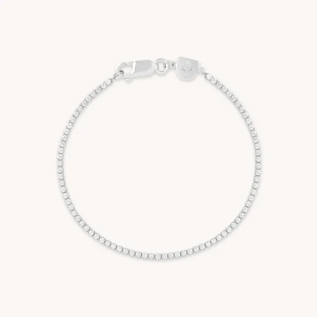 Astrid & Miyu Tennis Chain bracelet argent éclat