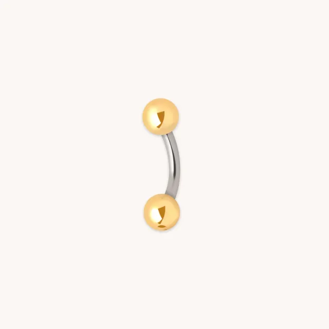 Astrid & Miyu Essential Ball piercing nombril titane doré