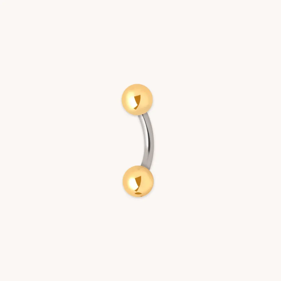 Astrid & Miyu Essential Ball piercing nombril titane doré
