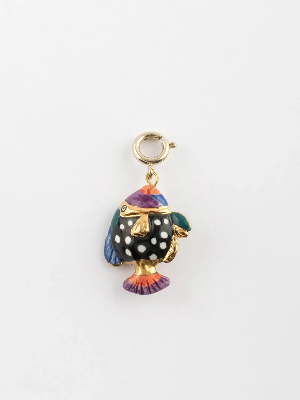 Nach maxi charm's poisson tacheté 2,5 cm porcelaine